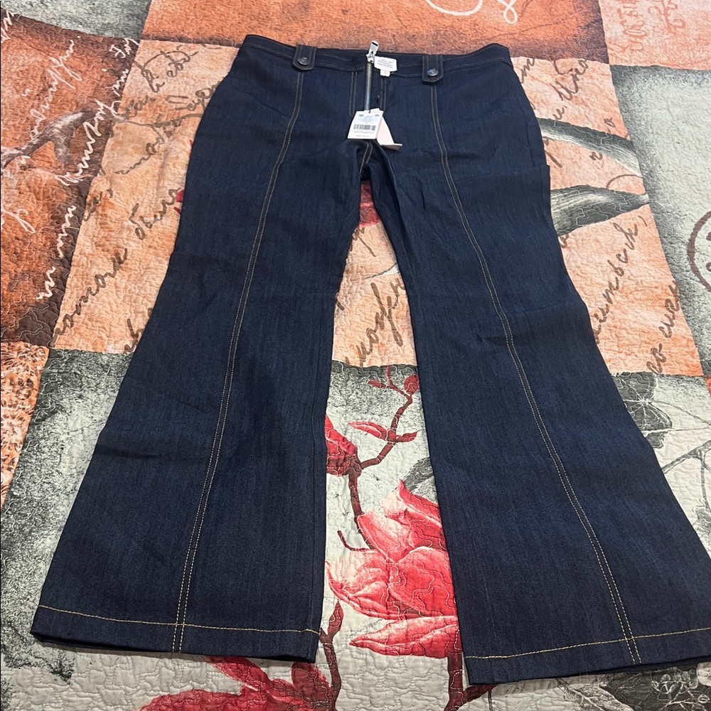 Cinq à Sept Dark Blue Flare Jeans